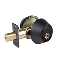 Brava Urban Deadbolt Double Cylinder Matt Black D3X92