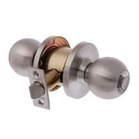 Brava Metro Privacy Knob Set EA3030SS60 Fire Rated 60mm Satin Stainless Steel