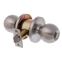 Brava Metro Privacy Knob Set Fire Rated 70mm Satin Stainless Steel EA3030SS70