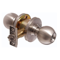 Brava Metro Institution Knob Set Fire Rated 70mm Backset Satin Stainless Steel EA3061SS70