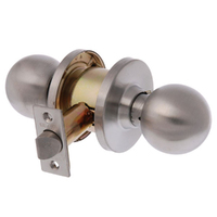 Brava Metro Passage Knob Set Fire Rated 60mm Satin Stainless Steel EA3082SS60