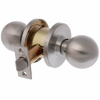 Brava Metro Passage Knob Set EA3082SS70 Fire Rated 70mm Satin Stainless Steel