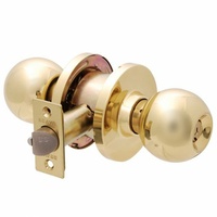 Brava Metro Entrance Knob Set EA3100PB60 Fire Rated 60mm Polished Brass