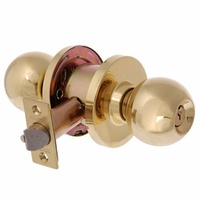 Brava Metro Glass Door Knob Set EA3111PB70 Fire Rated 70mm Backset PB