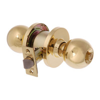 Brava Metro Privacy Knob Set Fire Rated 60mm Polished Brass EA3130PB60 