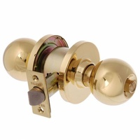 Brava Metro Privacy Knob Set EA3130PB70 Fire Rated 70mm Polished Brass