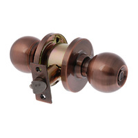 Brava Metro Entrance Knob Set Fire Rated 60mm Antique Copper EA3700AC60 