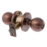 Brava Metro Entrance Knob Set Fire Rated 70mm Antique Copper EA3700AC70