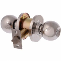 Brava Metro Glass Door Knob Set EA3811PSS70 Fire Rated 70mm Backset PSS