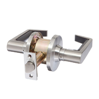 Brava Metro Passage Lever Set Fire Rated 70mm Satin Chrome EL6082SC70