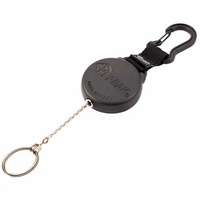 KEY-BAK SECURIT Retractable Carabiner Key Holder KB8B 600mm SS Chain Black