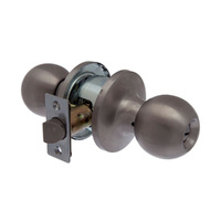 Brava Metro Privacy Knob Set Fire Rated 60-70mm Satin Stainless Steel RA3030SS 