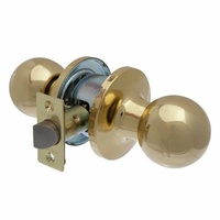 Brava Metro Passage Knob Set RA3182PB Fire Rated Tiebolt 60/70mm Adjustable PB