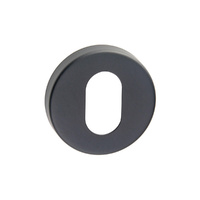 Madinoz MDZ888OCBLK Door Escutcheon 54mm Round Oval Cylinder Satin Black