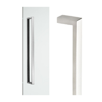 *WHILE SUPPLY LAST* Madinoz 2512 Square Entry Handle Back To Back Fix 212mm Satin Stainless Steel