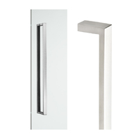 Madinoz 2512 Square Entry Handle Concealed Fix 212mm Satin Stainless Steel