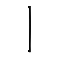 Madinoz D2525450BLK Stainless Entry D-Pull Handle Disk Fix Black 475mm