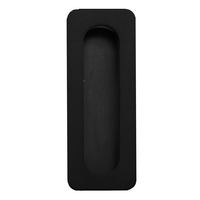 Madinoz FP150RCBK Round Corner Flush Pull Black 