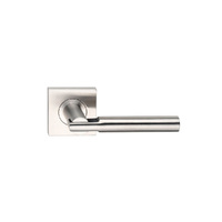 Madinoz Coastal Door Lever Handle on Square Rose Satin Stainless Steel L105ZSSS
