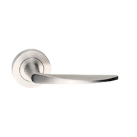Madinoz L25 Satin Stainless Steel Coastal Round Rose Leversets