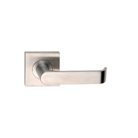Madinoz Coastal Door Lever Handle on Square Rose Satin Stainless Steel L37ZSSS