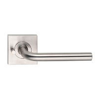 Madinoz L40TPVZSSS Urban Square Rose Privacy Leverset Satin Stainless Steel