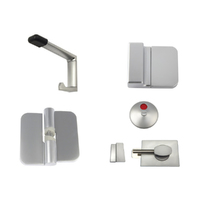 Metlam Essential Toilet Partition Hardware Kit Concealed Fix - Available in Various Handing and Function