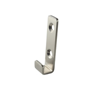 Metlam Hat and Coat Hook 20x74x20mm Satin Stainless Steel ML-4157