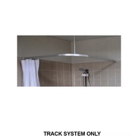 Metlam L Bend Shower Curtain Track System 1600x1600mm Anodised Aluminium SCT_1600X1600MM *TRACK SYSTEM ONLY* 