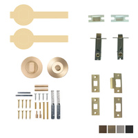 Momo Belgravia Plain Lever Solid Brass Tubular Latch Privacy Set - Available in Various Finishes