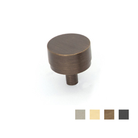 Momo Bellevue 35mm Solid Brass Plain Knob - Available in Various Finishes