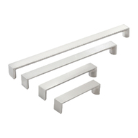 Momo Boston D Handle Dull Brushed Nickel - Available in Various Sizes