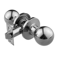 N2lok Pila Door Knob on Round Rose Passage Set Satin Chrome 540R P SCP BP