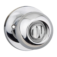 N2lok Pila Door Knob on Round Rose Privacy Set Polished Chrome 550R P PC BP