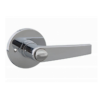 N2lok Horizonte Door Lever Round Rose Privacy Satin Chrome 555R H SCP BP