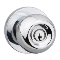N2lok Pila Door Knob on Round Rose Entrance Set Polished Chrome 560R P PC BP
