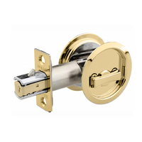 N2lok Sliding Door Cavity Lock Privacy Set Box Pack Polished Brass 65 RPDL L03 BP