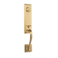 N2lok Seine Single Cylinder Deadbolt Entry Set Satin Brass 765SESCSBBP