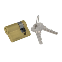 Mardeco 'M' Series C4 Euro Cylinder 4 Pin to the Center 27mm Satin Brass for SB8104/SET Euro Lock SB8500/27