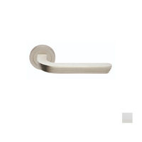 Manital Cloud Door Handle Lever Set on Round Rose Passage - Available in Polished Chrome and Satin Nickel