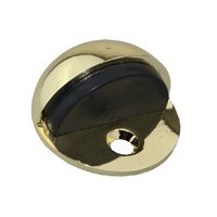 10x Nidus Door Stop DSFM1PB Type#1 Half Moon Floor Mounted Polished Brass