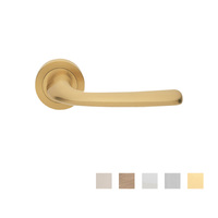 Manital Go-Go Door Handle Lever Set on Round Rose Passage 50mm - Available in Various Finishes