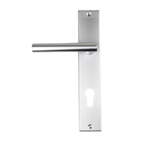 Nidus Domici Door Lever On Longplate Left Hand Chrome Plated LP-DOM-E-CP-LH