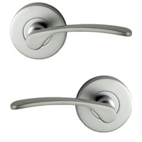 20x Nidus Door Handle Mediterranean Passage Lever Set Satin Chrome MCAPPASSCC20