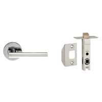 Nidus Domici Door Handle Lever On Rose Passage Set Polished Chrome M-DOMPASCP-L