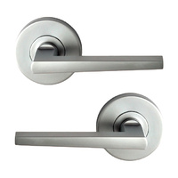 Nidus Door Handle Mediterranean Marino Passage Lever Set Satin Chrome M-MARPASSC-L