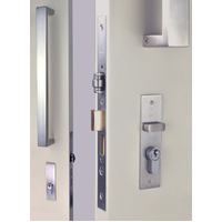 Nidus OZI-3 Roller Mortice Door Lock Combo Square Right Hand Stainless Steel CRL-826-OR-REC-SS
