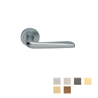 Manital Petra Door Handle Lever Set on Round Rose 50mm - Available in Various Finishes