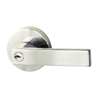 Nidus Lonsdale Door Lever Round Entrance Set Chrome Plated P-L-ENT-CP