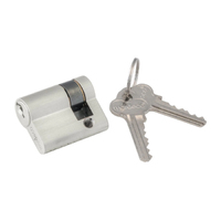 *WSL DISCONTINUED* Mardeco 'M' Series C4 Euro Cylinder 3 Pin to the Center 27mm Satin Chrome for SC8104/SET Euro Lock SC8500/27